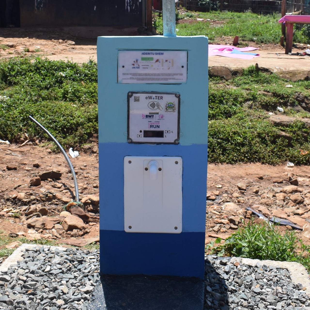 New Best Water Run tap in Karandi, Kenya