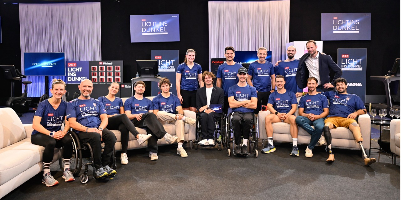 BWT and Windhager Team at Licht ins Dunkel Gala 2025 (Copyright: ORF/Klaus Titzer)